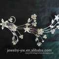 Fashion flower bridal comb ladies hair jewelry comb different hair combs hair clips metal